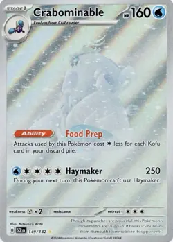 Crabominable - 149/142 - Pokemon Stellar Crown Illustration Rare NM Card - Image 1