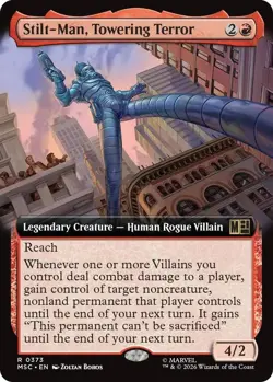 Stilt-Man, Towering Terror (Extended Art) Commander: Marvel Super Heroes 373 NM - Image 1