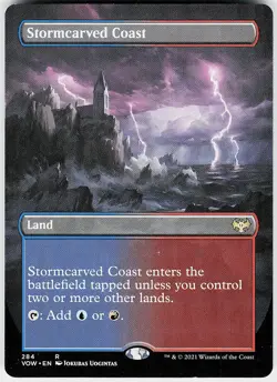 Stormcarved Coast (Borderless) R Innistrad: Crimson Vow 284 NM - Image 1