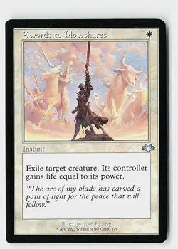 Swords to Plowshares (Retro Frame) U Dominaria Remastered 275 NM - Image 1