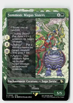 Summon: Magus Sisters (Borderless) R Commander: FINAL FANTASY 200 NM - Image 1
