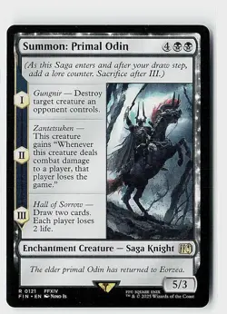 Summon: Primal Odin R FINAL FANTASY 121 NM - Image 1