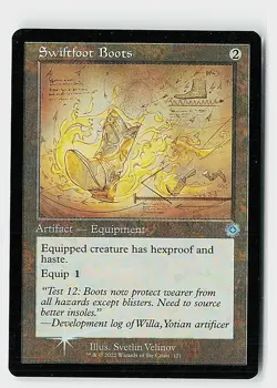 Swiftfoot Boots (Schematic) Foil U The Brothers' War: Retro Frame Artifacts 121 - Image 1