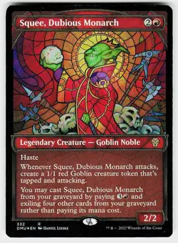 Squee, Dubious Monarch (Textured Foil) Foil R Dominaria United 332 NM - Image 1