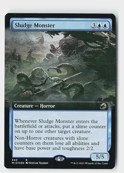 Sludge Monster (Extended Art) Foil R Innistrad: Midnight Hunt 340 NM - Image 1