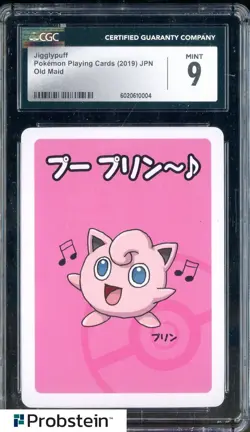 2019 Pokemon Old Maid Japanese Playing Cards Jigglypuff CGC 9 MINT - Image 1