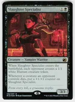 Slaughter Specialist Foil R Innistrad: Midnight Hunt 122 NM - Image 1