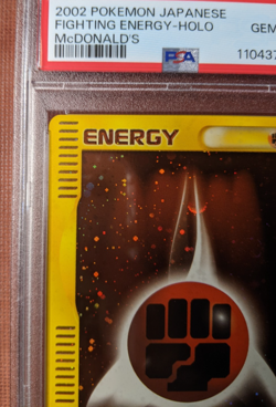 Pokemon Fighting Energy PSA 10 Holo McDonalds Japanese 2002 Card - Image 3