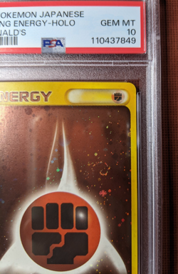Pokemon Fighting Energy PSA 10 Holo McDonalds Japanese 2002 Card - Image 4