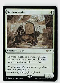 Selfless Savior (Sketch Showcase) Foil R Secret Lair Drop Series 732 NM - Image 1