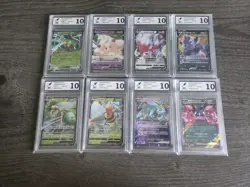 Bundle 8 Pokemon Card Slabs Bundle RKT Graded 10 Ultra Rare - Image 1