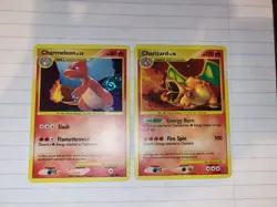 Charizard Charmeleon Stormfront Pokemon Card Secret Rare Holo 102/100 103/100 - Image 1