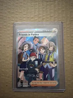 Pokemon TCG Trainer Friends in Paldea Ultra Rare Holo Card 137/131 NM Full art - Image 1