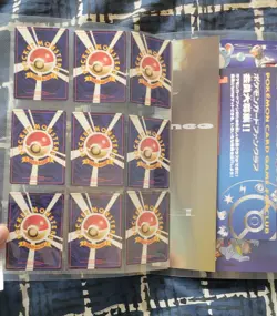 Pokemon TCG Neo Genesis Premium File 1 - Folder 9 Card Set Japanese - US Seller - Image 3