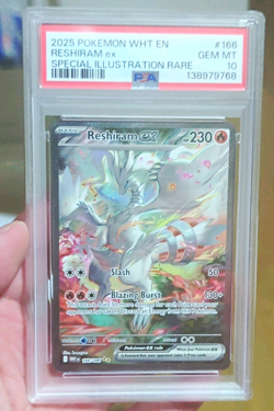Pokemon TCG Reshiram ex 166/086 Sv: White Flare SIR Holo PSA 10 EN 2025 - Image 1