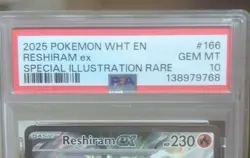 Pokemon TCG Reshiram ex 166/086 Sv: White Flare SIR Holo PSA 10 EN 2025 - Image 2