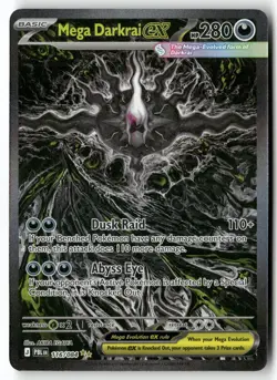 MEGA DARKRAI EX 116/084 SPECIAL ILLUSTRATION RARE PITCH BLACK POKEMON HOLO NM - Image 1