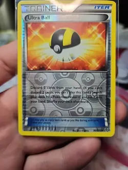 Pokemon Ultra Ball 90/101 Plasma Blast Trainer Item Reverse Holo LP - Image 1