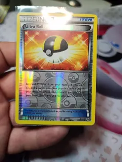 Pokemon Ultra Ball 90/101 Plasma Blast Trainer Item Reverse Holo LP - Image 3