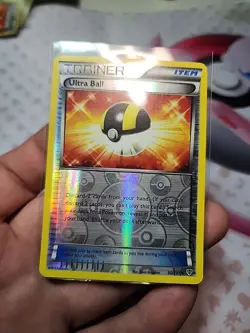 Pokemon Ultra Ball 90/101 Plasma Blast Trainer Item Reverse Holo LP - Image 5