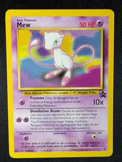 Mew 8 Black Star Promo LP Pokemon TCG WotC - Image 1