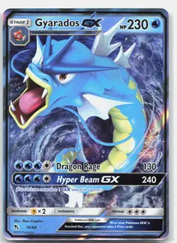 Gyarados GX 16/68 Holo GX Rare Hidden Fates Pokemon Near Mint - Image 1