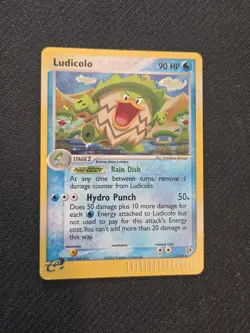 Pokemon TCG Ludicolo 7/100 Sandstorm Holo LP SWIRL - Image 1