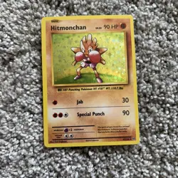Pokemon TCG Hitmonchan Holo Unlimited 62/108 Regular 2016 Evolutions Base Set - Image 1