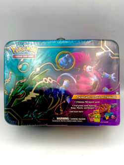 2015 Pokemon Collector Chest Rayquaza Hoopa Tin Sealed DENTED New Factory Seal - Image 1