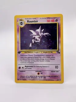 Pokemon Haunter 1st Edition Holo Fossil 6/62 Rare Wizards of the Coast 1999 NM - Image 1
