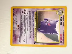 Pokemon Gengar Fossil 5/62 Holo 1999-2000 Wizards Base Set Holo - LP+/NM - Image 3