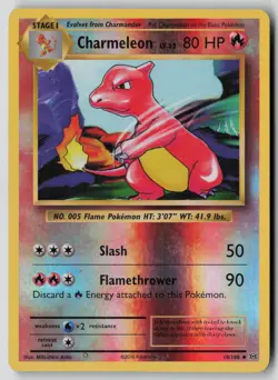 Charmeleon 10/108 Uncommon Evolutions Pokemon Reverse Holo LP - Image 1