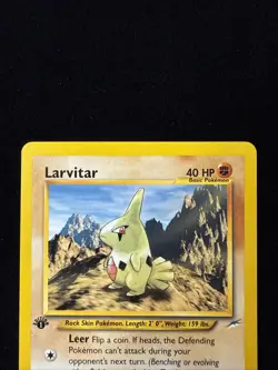 1st Edition - Larvitar - Neo Destiny - 70/105 - Pokemon TCG - LP - Image 2