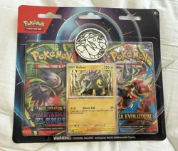 Pokemon TCG PRISMATIC EVOLUTIONS Booster BUNDLE Blister ME Flames + 7 PACKS LOT - Image 5