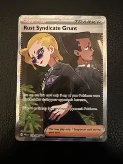 Rust Syndicate Grunt 112/084 Pokemon Pitch Black Ultra Rare Full Art Holo - Image 1