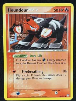 Pokemon - Houndour 60/109 - Team Rocket Returns Non Holo - VLP - Image 1