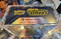 Surging Sparks Pokemon Center Elite Trainer Box with magnetic acrylic case - Image 5