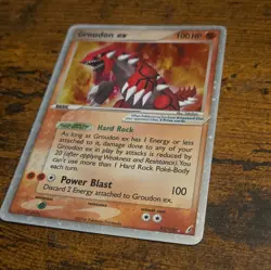 The Pokemon Company Pokemon TCG Groudon ex 93/100 Crystal Guardians Holo 100HP - Image 1