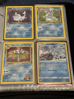 Pokemon TCG Vintage WOTC Holo/Foil Lot in Binder Pages, English, Neo/Base2 - Image 2