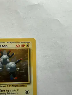 Pokemon TCG Magneton 9/102 Base Set Unlimited Holo Rare 1999 LP-NM - Image 3