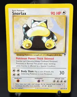 2002 Pokemon Snorlax 64/110 Legendary Collection Non-Holo Rare Vintage - Image 1