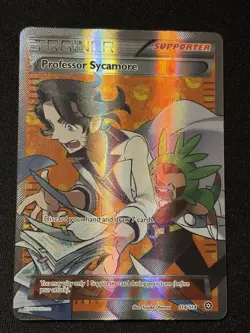 Pokemon TCG Professor Sycamore 114/114 XY Steam Siege UR Full Art Holo - Image 2