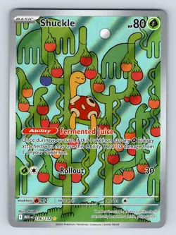 Shuckle 136/132 Illustration Rare Mega Evolution Pokemon Holo Near Mint - Image 1