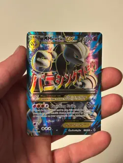 Pokemon TCG M Mewtwo EX Full Art Ultra Rare 159/162 Breakthrough Holo 230 HP - Image 1