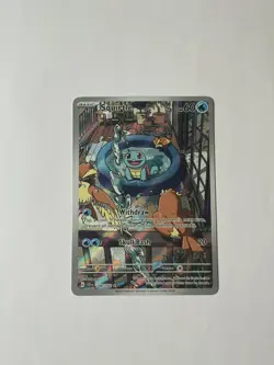 Pokemon TCG Squirtle 148/142 Sv07 Stellar Crown Illustration Rare Full Art Holo - Image 1
