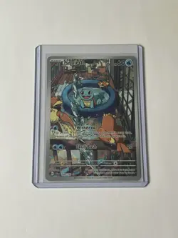 Pokemon TCG Squirtle 148/142 Sv07 Stellar Crown Illustration Rare Full Art Holo - Image 3