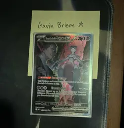 Pokemon TCG Team Rocket's Mewtwo ex SIR Destined Rivals DRI 231/182 - Image 1