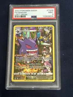 Pokemon Gengar Trainer Gallery Holo Card TG06/TG30 Swsh11: Lost Origin PSA 9 - Image 1