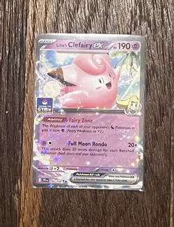 Lillie’s Clefairy ex 056/159 Asia Exclusive Gym Promo Pokemon TCG - Image 1