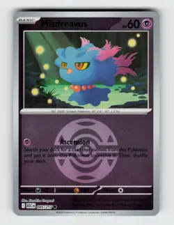 Misdreavus (Dusk Ball) 085/217 - Pokemon - Ascended Heroes - Reverse Holo - NM - Image 1